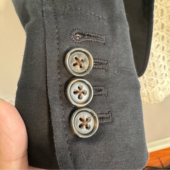 Bluish black Banana Republic  stretch blazer size  0 but fits up to meduim *c1 - Picture 12 of 16